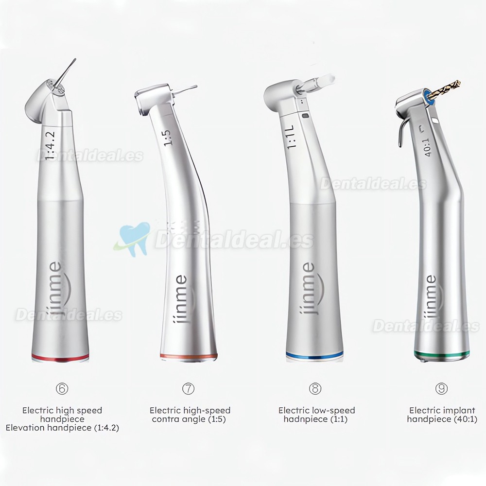 Jinme ES70 Motor Quir&uacute;rgico para Implantes Dentales con 4 Contra-&Aacute;ngulos para Cirug&iacute;a Oral